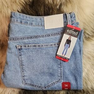 Edited By Rami Bader Loose Straight Blue Denim Jeans